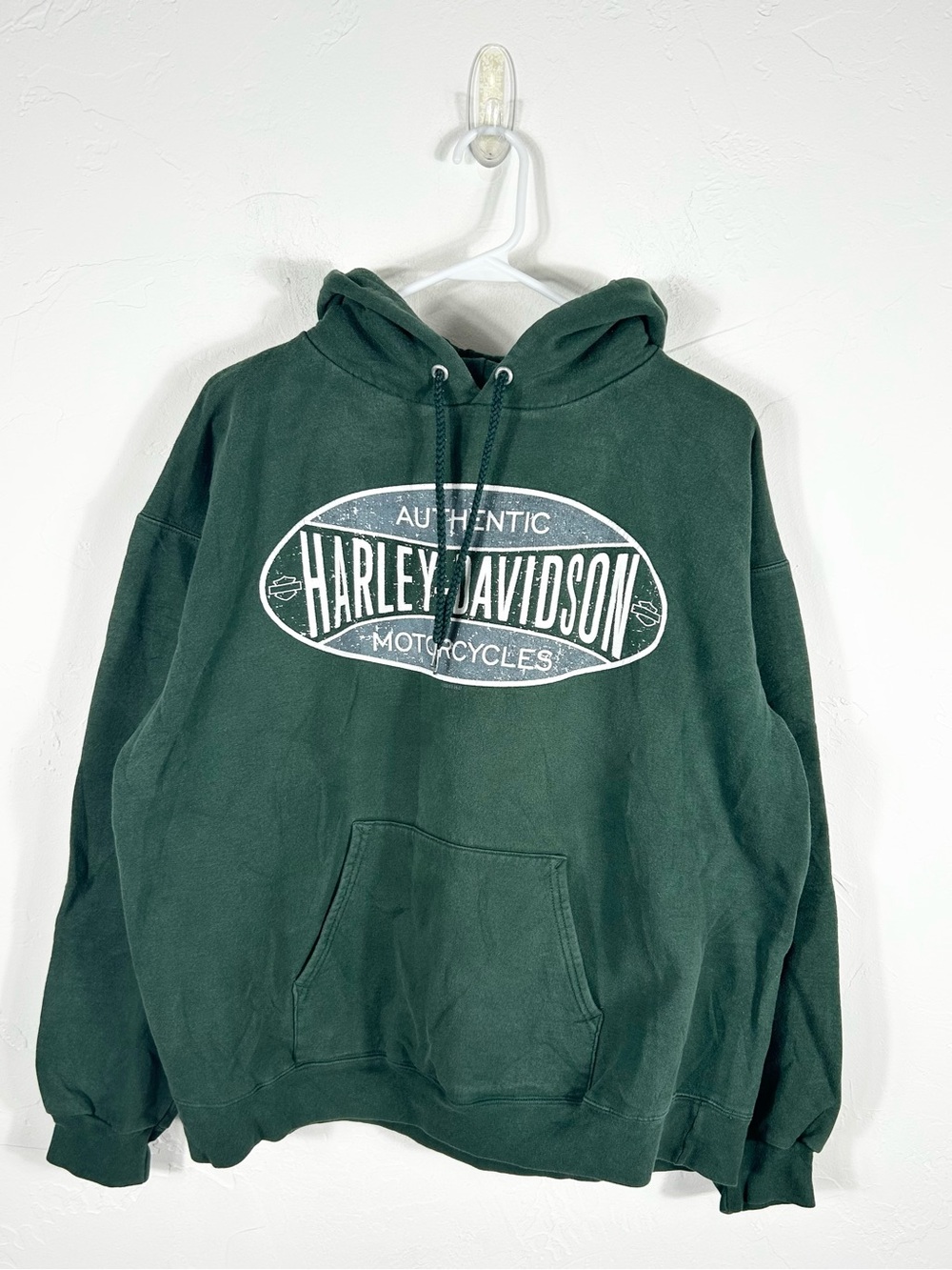 👁️ Harley Davidson Hoodie Green Texoma Sherman Texas Graphic Pullover Sweatshirt